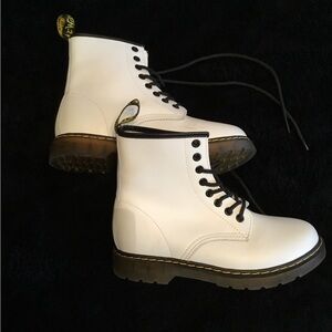 Dr. Martens White Combat Boots